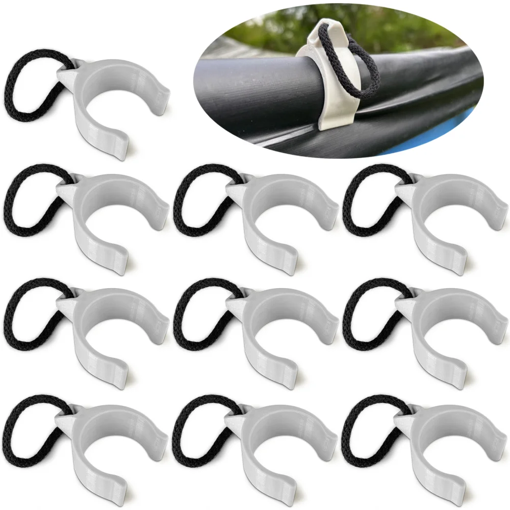 10x Klips do plandeki uchwyt do basenu stelażowego 45mm INTEX BESTWAY