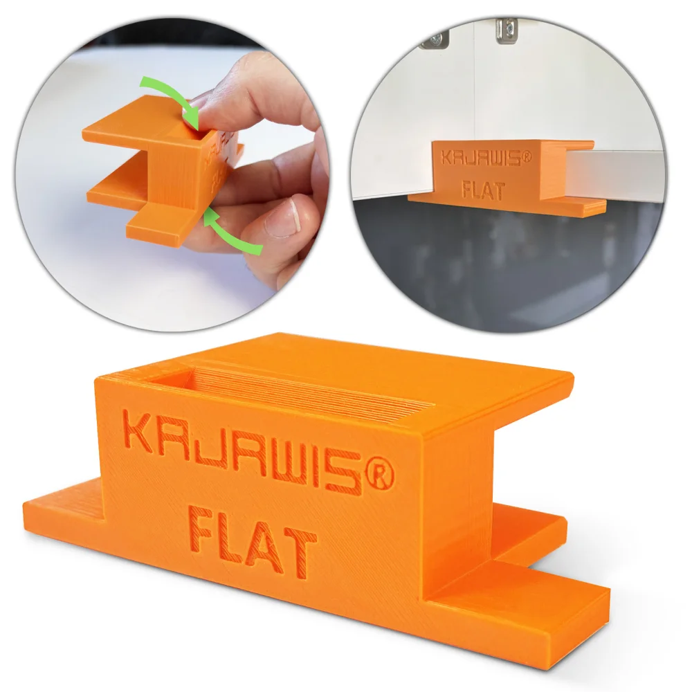 Template Holder for Mounting Furniture Fronts with Precision Aligner
