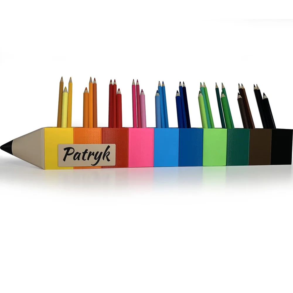 Crayon Holder - 10 Colors Desk Organizer