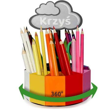 Rotating Crayon Holder Desk Organizer Rounder Classic