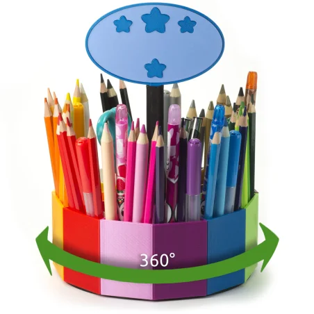 Rotating Crayon Holder Desk Organizer Rounder Classic