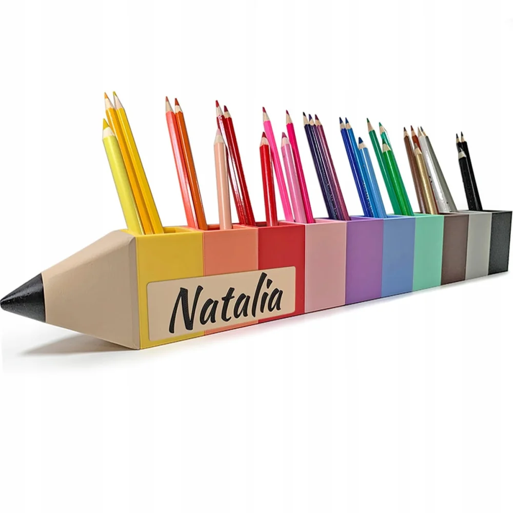 Crayon Holder in 10 PASTEL Colors Desk Organizer for Kids