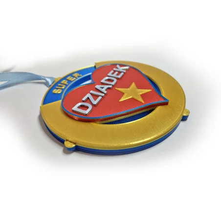 Medal/magnes obrotowy Dzień Babci Dziadka