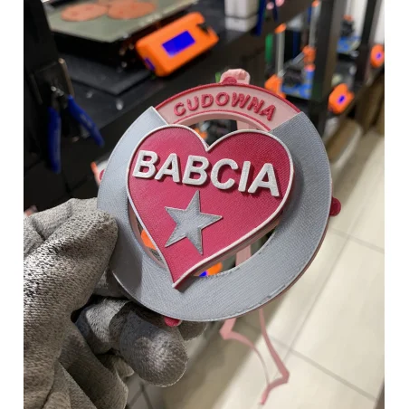Medal/magnes obrotowy Dzień Babci Dziadka