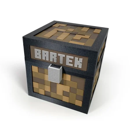 XL Minecraft-Style Piggy Bank for Kids BIO