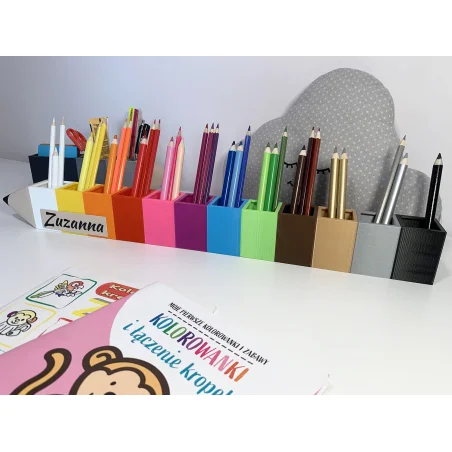 Crayon Holder 12 Colors GOLD