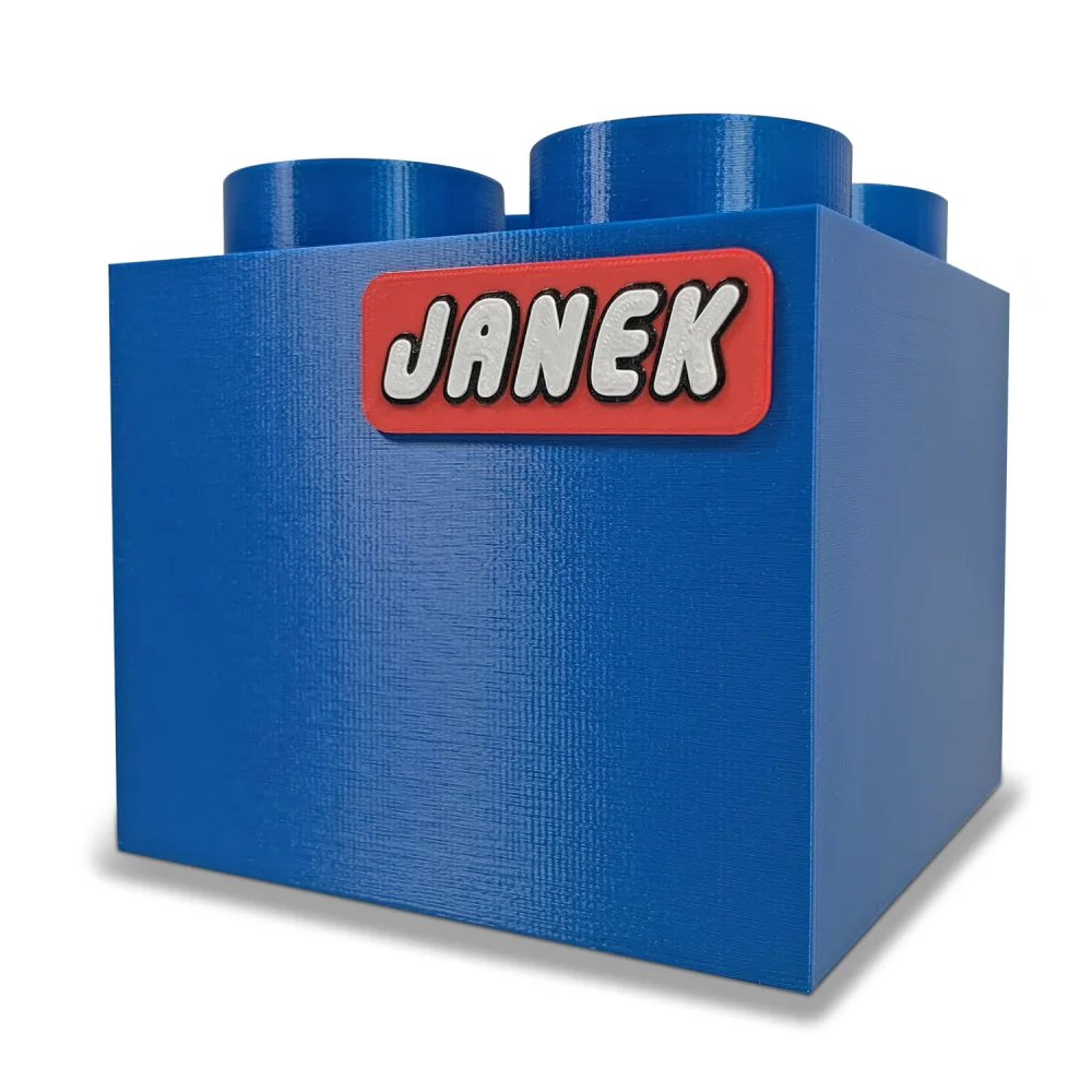 Large Block Piggy Bank for Kids